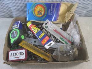 lot 49 image: (BSB) Flat of Misc Hardware and Oth...