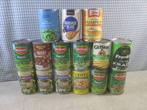 lot 84 image: (C-3) Assorted Canned Goods Past Da...