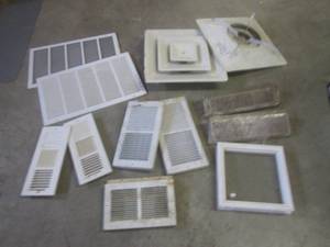 lot 94 image: (G-1) Assortment of Metal Vent Cove...