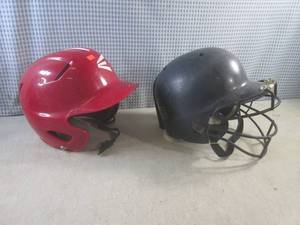 lot 110 image: (EW4) 2 Baseball Helmets...