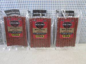 lot 155 image: (B-3) 3 Sharing Size Jack Links 9-P...