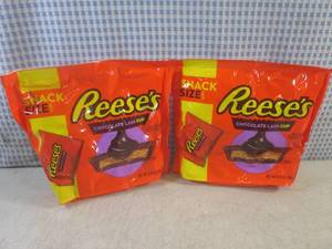 lot 159 image: (B-1) 2 Bags of Snack Size Reeses C...
