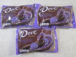 lot 180 image: (B-3) 3 Bags of Dove Hearts Milk Ch...