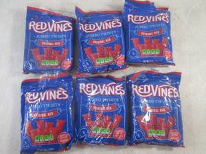 lot 183 image: (B-3) 6 Bags of Red Vines Original ...