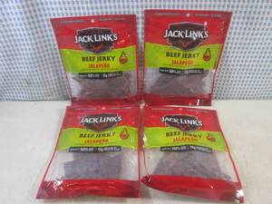 lot 184 image: (B-2) 4 Bags of Jack Links Jalapeno...