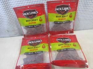 lot 185 image: (B-2) 4 Bags of Jack Links Jalapeno...