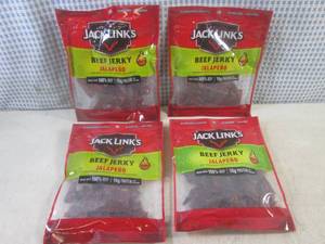 lot 187 image: (B-1) 4 Bags of Jack Links Jalapeno...