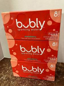 lot 143 image: Strawberry Bubly Sparkling Water