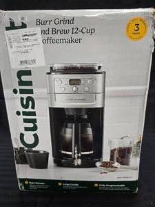 lot 48 image: Cuisinart Burr Grind and Brew 12 Cup Coffee Maker