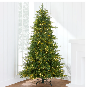 lot 7 image: 7.5ft Pre-Lit Artificial Full Aspen Christmas Tree w 2-in-1 Micro LED Lights