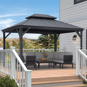 lot 17 image: 10ftx12ft Patio Gazebo (Gray)