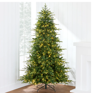lot 28 image: 12ft Pre-Lit Artificial Full Aspen Christmas Tree w 2-in-1 Micro LED Lights Retail $949.99
