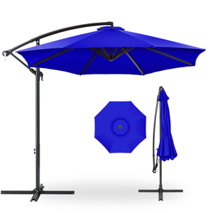 lot 34 image: Offset Hanging Patio Umbrella - 10ft (Resort Blue)