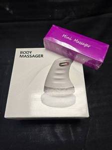 lot 186 image: Body massager and mini massager new in box