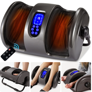 lot 113 image: Reflexology Shiatsu Foot Massager w High-Intensity Rollers, Remote Control