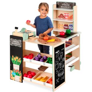 lot 149 image: Kids Pretend Play Grocery Store Supermarket Toy Set w Accessories