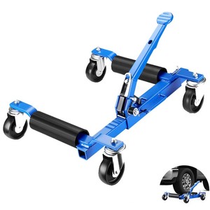 lot 171 image: (2) Garvee Mechanical Wheel Dolly Reinforced Steel 1500 lbs Capacity 12 Wheel Clearance Rust-Resistant Powder Coating (MISSING THE 4 CASTERS)
