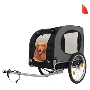 lot 240 image: Garvee Dog Bike Trailer, Dog Trailer for Bicycle E-bike, Cargo Cycle Trailers with Coupler, Quick-Release Wheels, Supports up to 88LBS, Easy Folding Bike Carrier for SmallMedium Pets, Grey