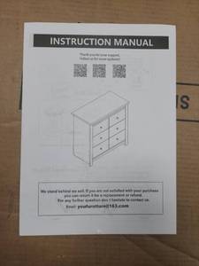 lot 173 image: 6 Drawer Dresser