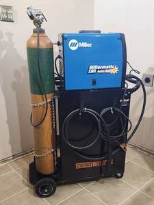 lot 3 image: Miller Millermatic 180 Amp Auto Set Mig Welder