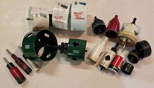 lot 60K image: G - Collection of Hole Saws Including Milwaukee Hole Dozer