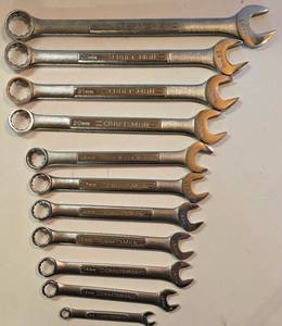 lot 74K image: G - CRAFTSMAN Metric Combination Wrench Set 10 Pieces 9mm-22mm
