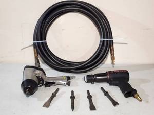 lot 94 image: (2) Pneumatic Air Tools and Air Hose