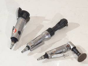 lot 45 image: (3) Assorted Pneumatic Air Tools