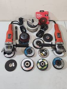 lot 134 image: (2) Black & Decker Electric Grinders with Accessories