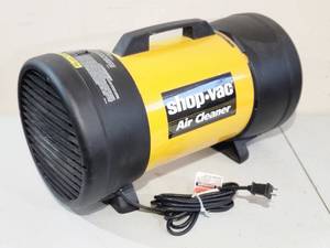 lot 142 image: Shop-Vac Portable Air Filter  Cleaner