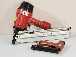 lot 175 image: Grizzly Pneumatic Nailer with a Pneumatic Brad Nailer