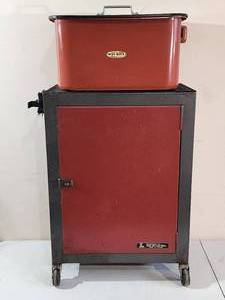 lot 179 image: Small Parts Cleaner on a Rolling Tool Cabinet