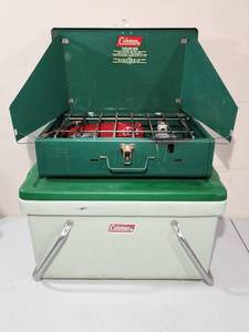 lot 191 image: Coleman Gas Grill and Ice Chest