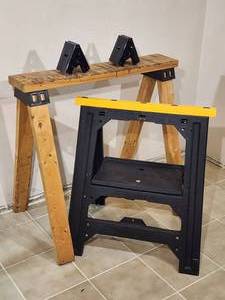 lot 233 image: Assorted Sawhorses and Accessory