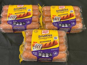 lot 6 image: J - Smokies Sausage - Oscar Mayer Hardwood Smoked