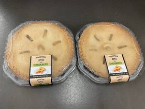 lot 52 image: E - 2 Marketside Apple Pies, 39 oz Each in Sealed Packaging