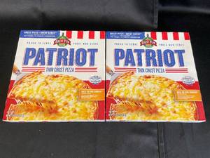 lot 117 image: A - 2 Patriot Thin Crust Cheese Pizzas Family Size 27.3 oz Each