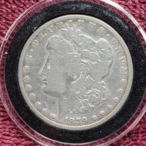 lot 16 image: 1879-S Morgan Silver Dollar in Airtite