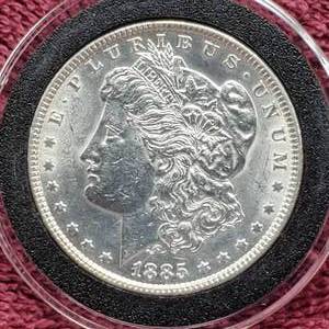 lot 29 image: 1885 Morgan Silver Dollar in Airtite, High Grade