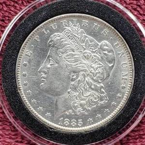 lot 30 image: 1885-O Morgan Silver Dollar in Airtite, High Grade