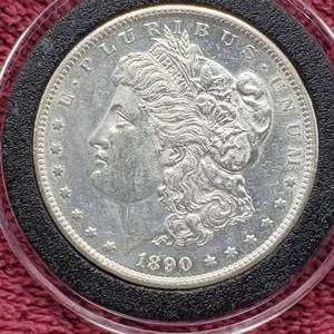 lot 36 image: 1890-S Morgan Silver Dollar in Airtite, High Grade