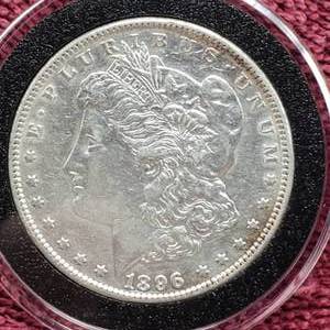 lot 40 image: 1896 Morgan Silver Dollar in Airtite, High Grade