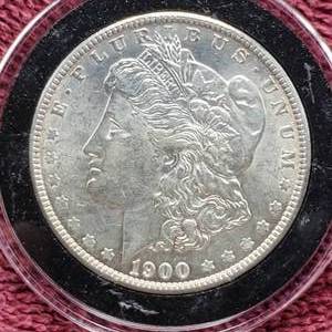 lot 43 image: 1900 Morgan Silver Dollar in Airtite, High Grade