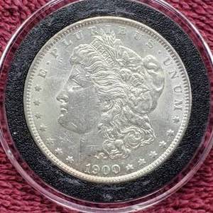 lot 44 image: 1900 Morgan Silver Dollar in Airtite, High Grade
