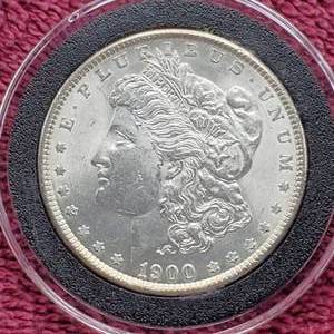 lot 45 image: 1900 Morgan Silver Dollar in Airtite, High Grade