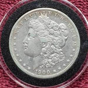 lot 48 image: 1900-O Morgan Silver Dollar in Airtite, Higher Grade