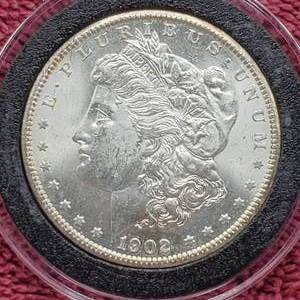 lot 50 image: 1902-O Morgan Silver Dollar in Airtite, High Grade