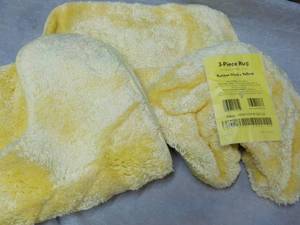 lot 24 image: 3 pc Rubber Ducky Yellow Rug Set...