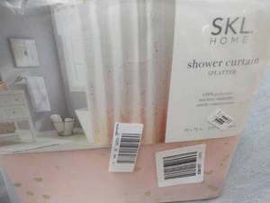 lot 63 image: SKL Splatter Shower Curtain...