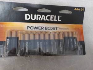 lot 110 image: 24 Duracell Power Boost AAA Batteri...